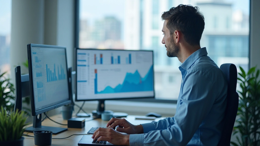 Данные аналитики спроса на экране монитора с графиками прогнозирования