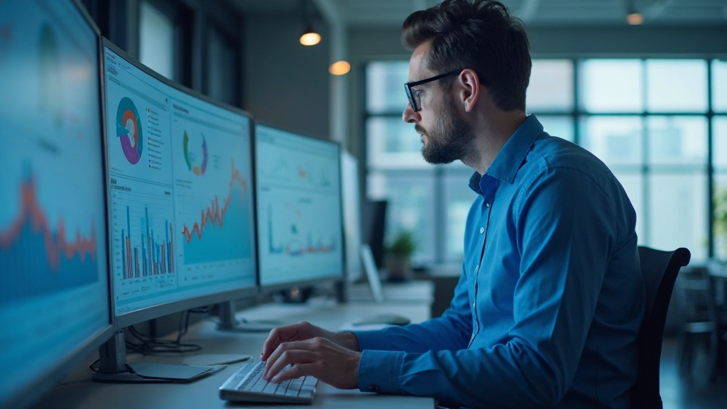 Интеграция ИИ с ERP системой, показывающая процесс автоматизации и анализа данных в реальном времени